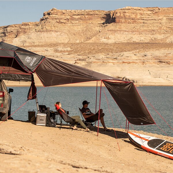 iKamper Luifel Windscherm (2.0 / Burgundy)